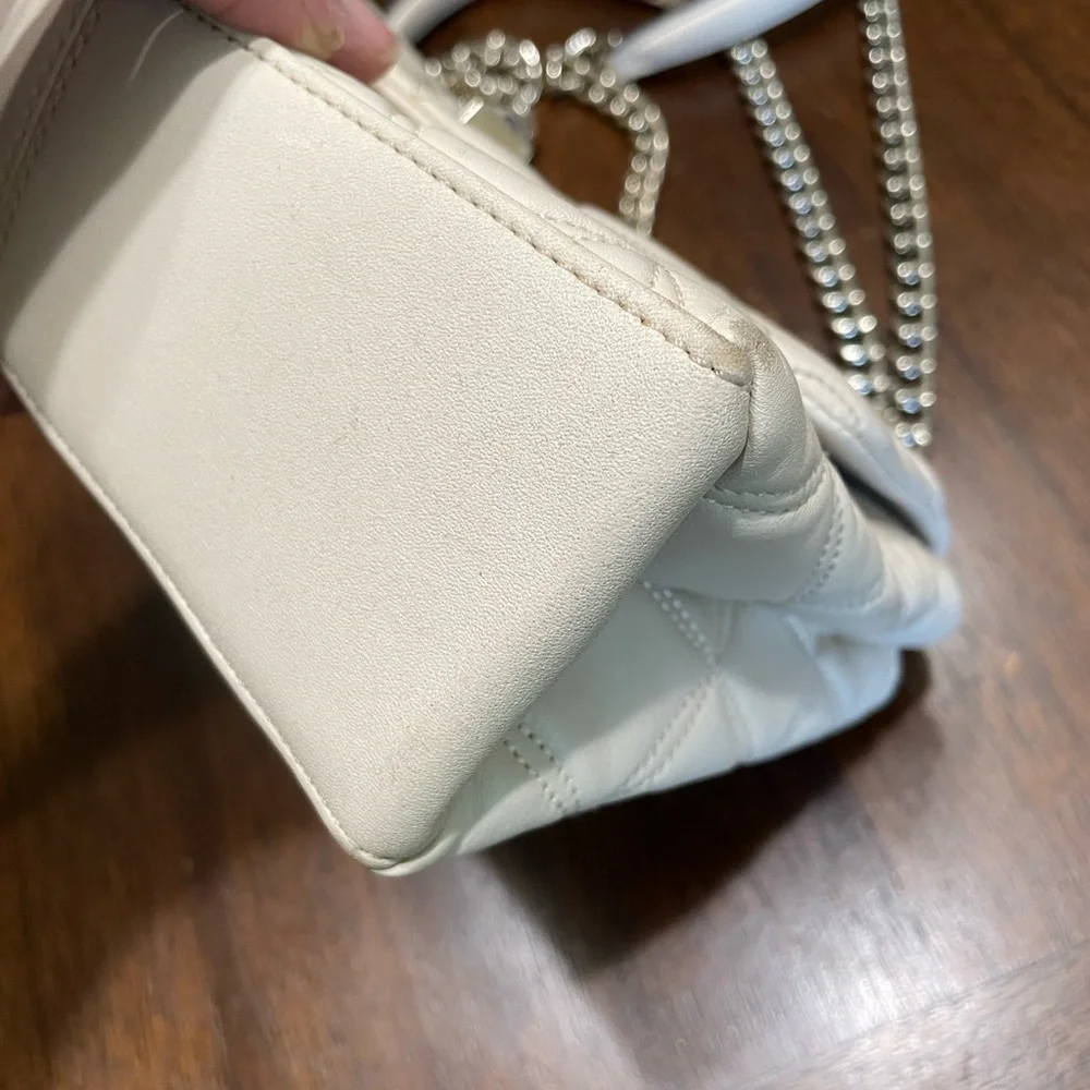 Kate Spade Natalia Cream Quilted Chain Shoulder Bag